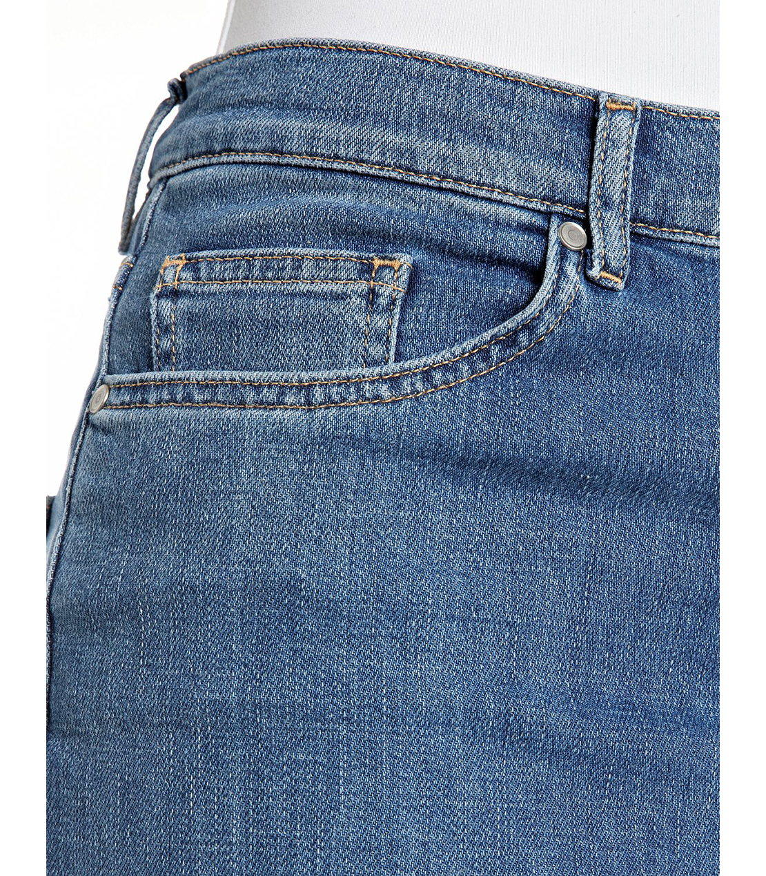 リラックスストレートMELJA コンフォートブルーデニム 詳細画像 ブルー 7